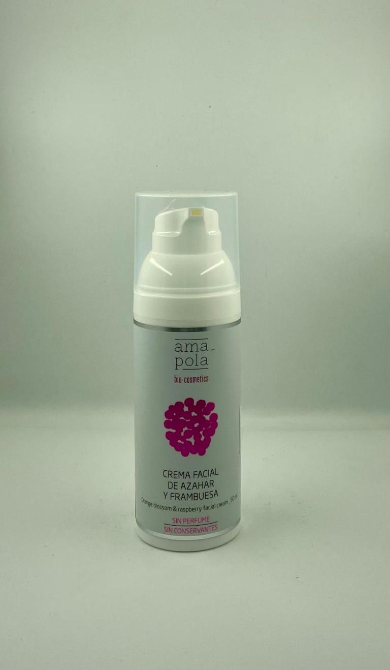 CREMA FACIAL DE AZAHAR Y FRAMBUESA